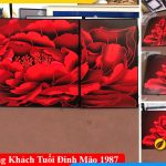 Tranh treo phong khach tuoi dinh mao 1987