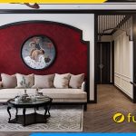 ghe sofa phong khach phong cach trung hoa cao cap boc ni