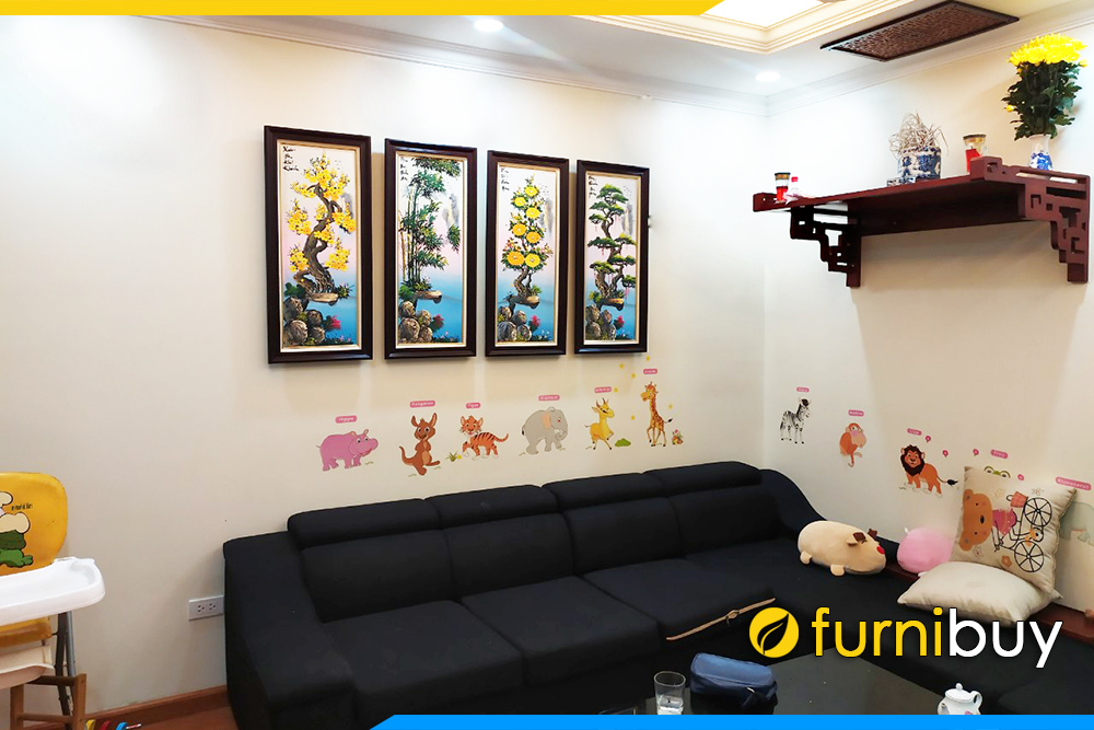 Chung cu treo tranh son dau dep tu quy AmiA TSD 387