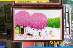 Tranh ve son dau pho hoa ha noi kho nho AmiA TSD 291