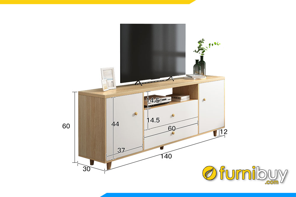 Kich thuoc mau ke tivi chan tron cao go ep fb tutv 109b