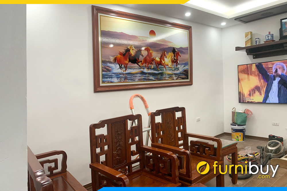 Tranh treo tuong dep ma dao thanh cong phong thuy amia 1275
