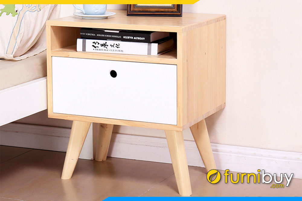 Tab dau giuong go ep chan cao ngan keo rong