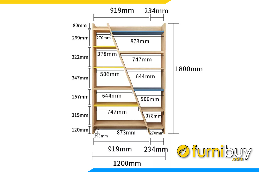 Kệ để sánh phong cách trẻ tung FB KS156