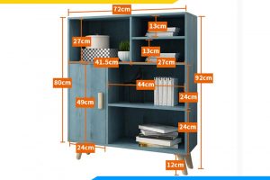 Tủ sách đẹp gỗ công nghiệp FB KS165