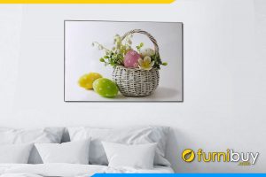 Tranh canvas treo tuong phong be gio trung amia 2123