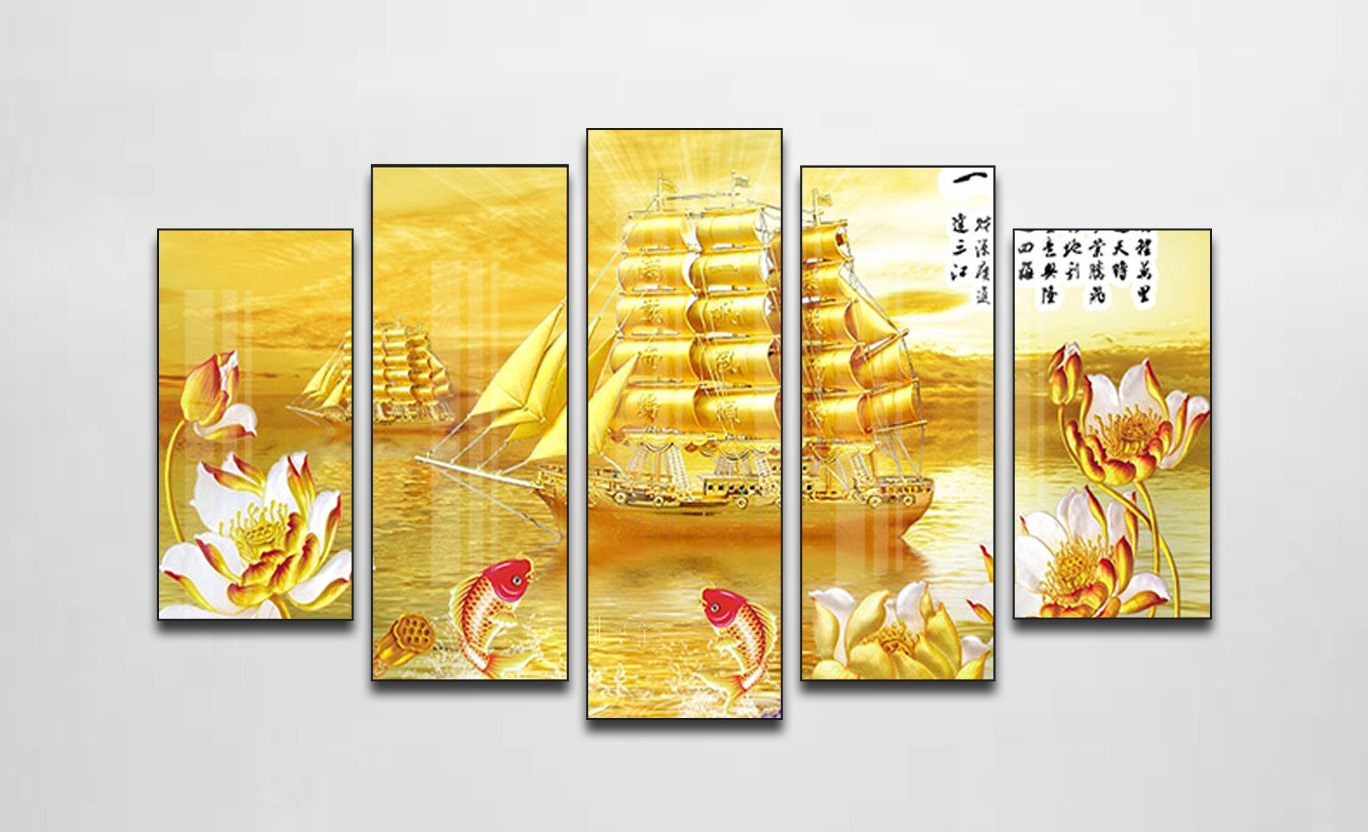 Mẫu tranh thuận buồm xuôi gió đẹp